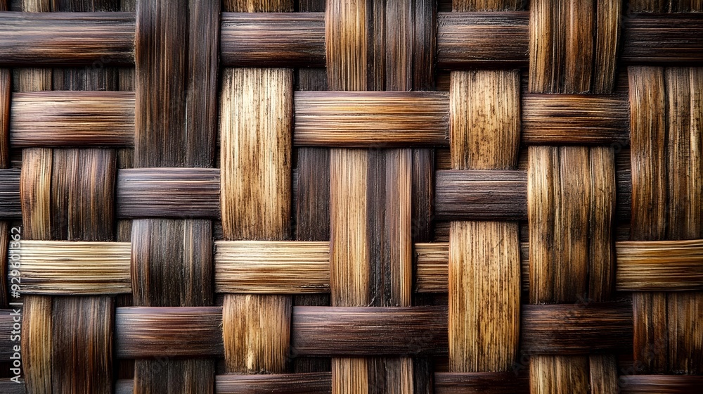 Nature background of brown handicraft weave Nature background of brown handicraft weave