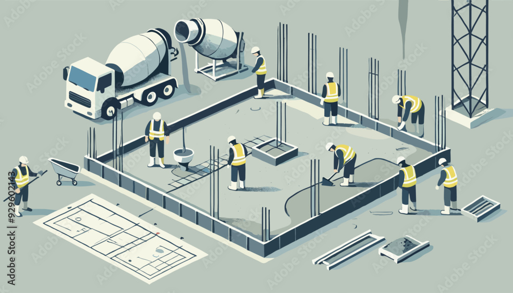Concept vector illustration of business situation.	
