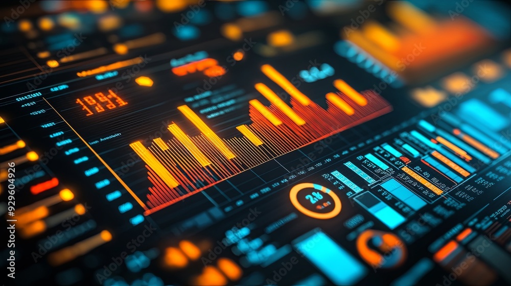 Business Growth Visualization. Financial Analysis concept Business Growth Visualization. Financial Analysis concept