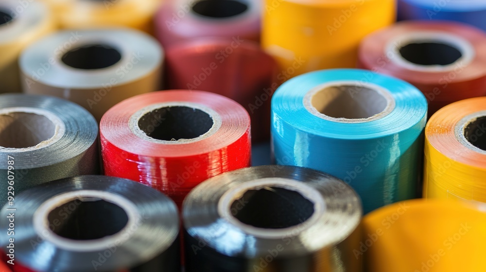 Duct tape, featuring a classic gray color and sturdy texture, showcased against a neutral background. The image emphasizes the tape’s practical utility and versatility, commonly used for repairs, Duct tape, featuring a classic gray color and sturdy texture, showcased against a neutral background. The image emphasizes the tape’s practical utility and versatility, commonly used for repairs,