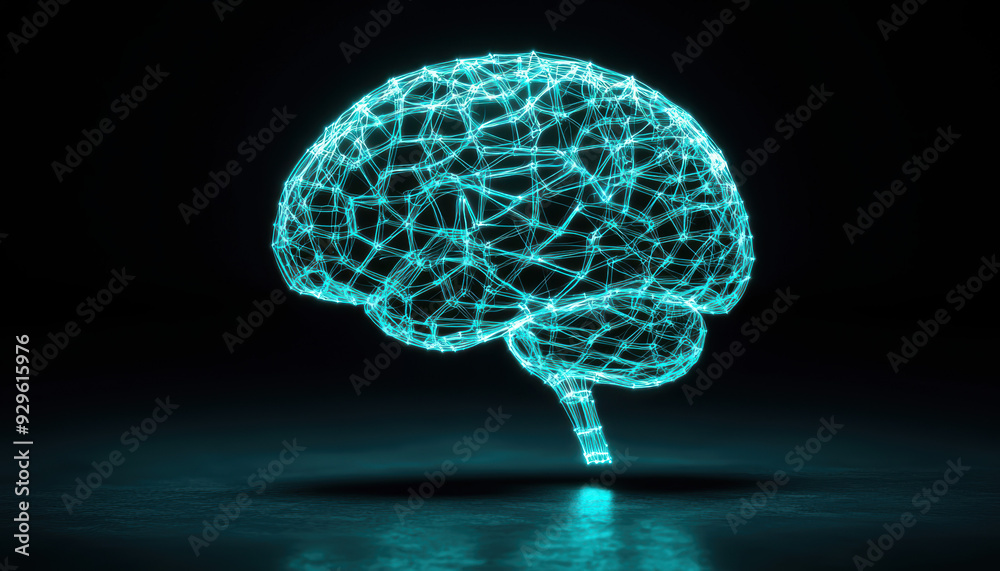 A brain made of wires and lights A brain made of wires and lights