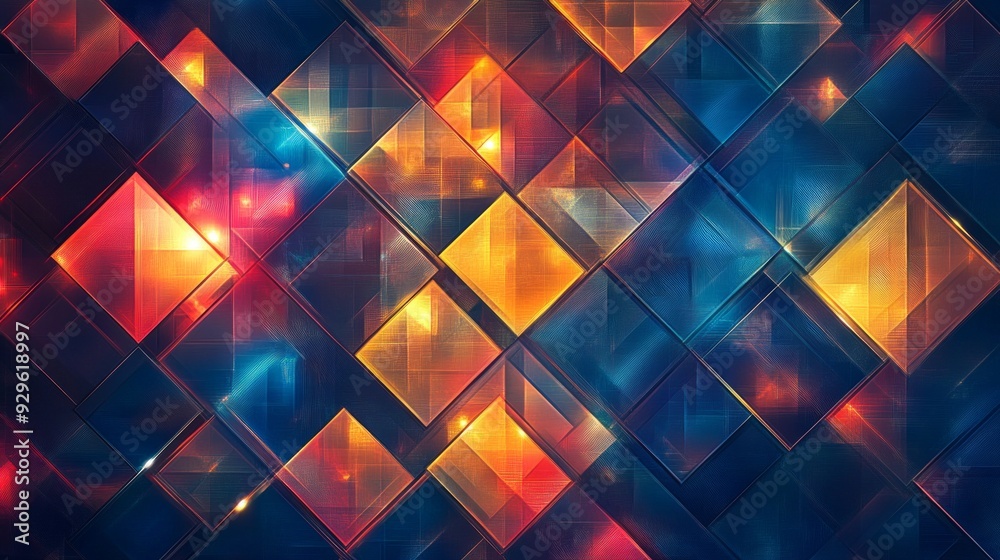 A geometric square light flat pattern. Cute seamless pattern of geometric square A geometric square light flat pattern. Cute seamless pattern of geometric square