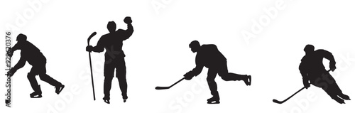 ice hockey player silhouette 