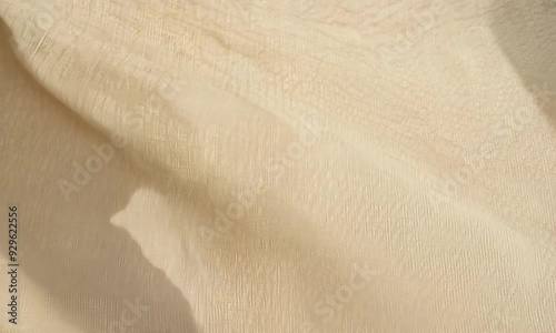Sunlight Serenade: Abstract Floral Linen Drape