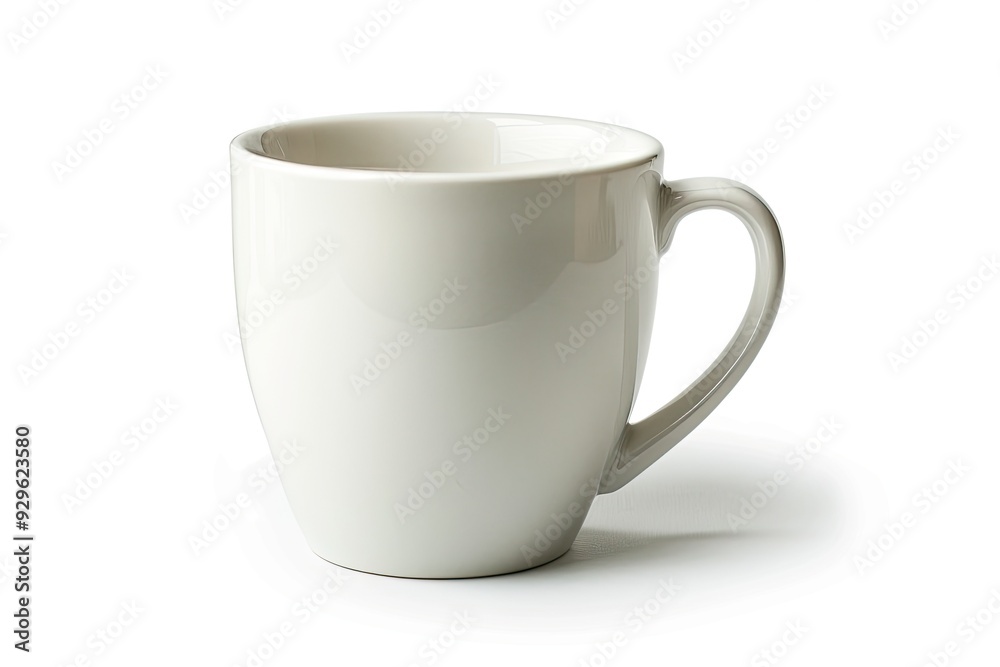 Attractive cut out of coffee mug in white background Attractive cut out of coffee mug in white background