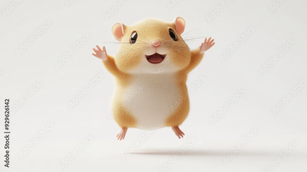 A Happy Jumping Hamster A Happy Jumping Hamster