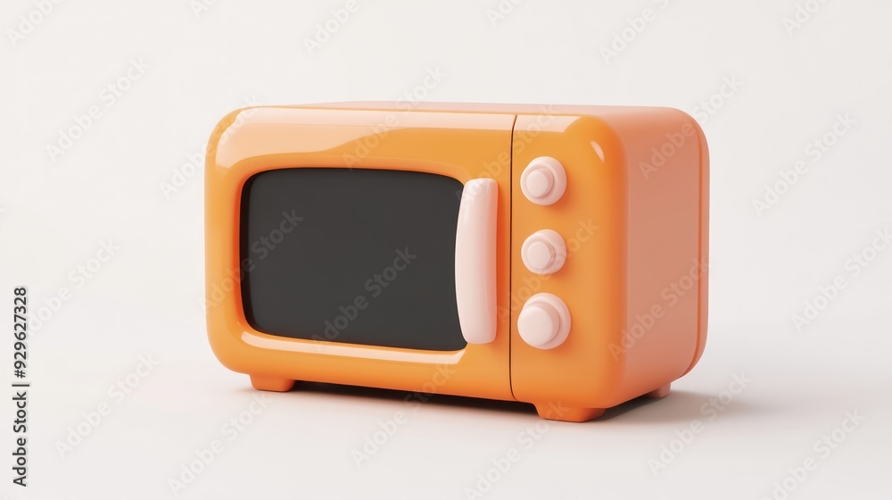 Orange Retro Microwave Orange Retro Microwave
