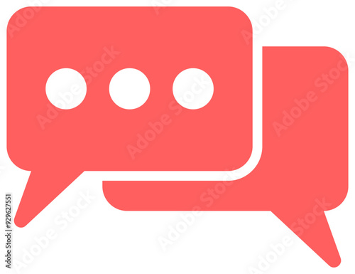 Icon speech bubble isolated on white background.