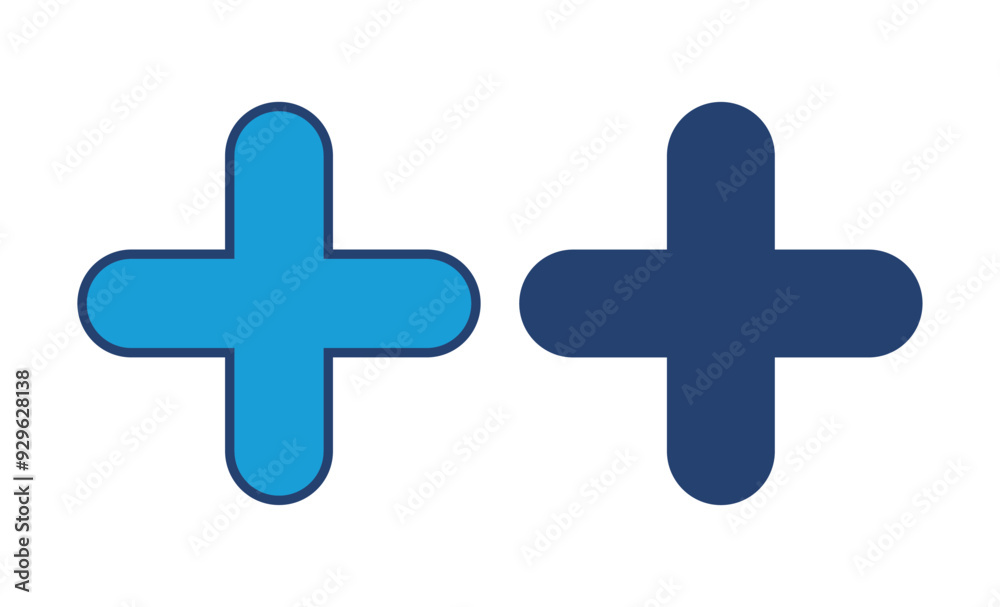 Obraz premium Plus Icon vector. Add plus icon