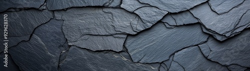 Natural dark slate stone texture background photo