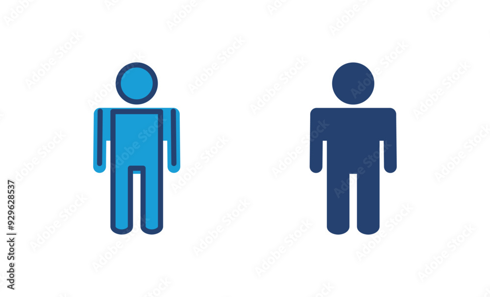 Man icon vector. male icon vector. human symbol