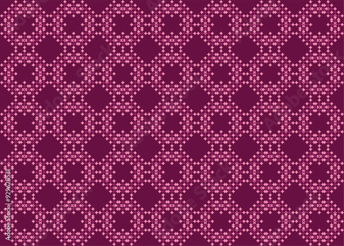 Fabric pattern, european, textile graphics, patchwork, ikat vector, 