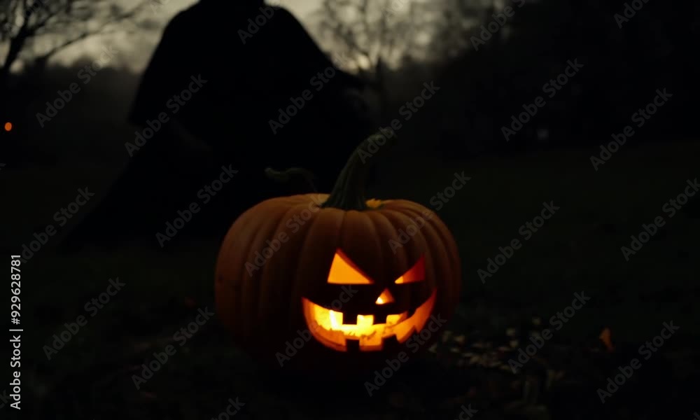 Monster Lurking: A Spooky Halloween Atmosphere Monster Lurking: A Spooky Halloween Atmosphere