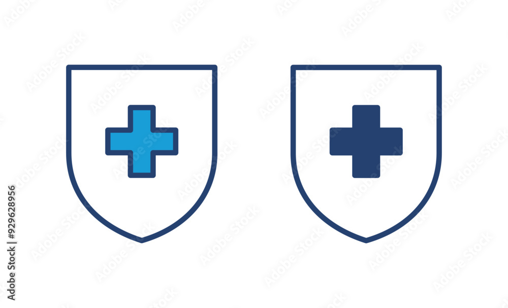 Obraz premium Health insurance icon vector. Insurance health document icon