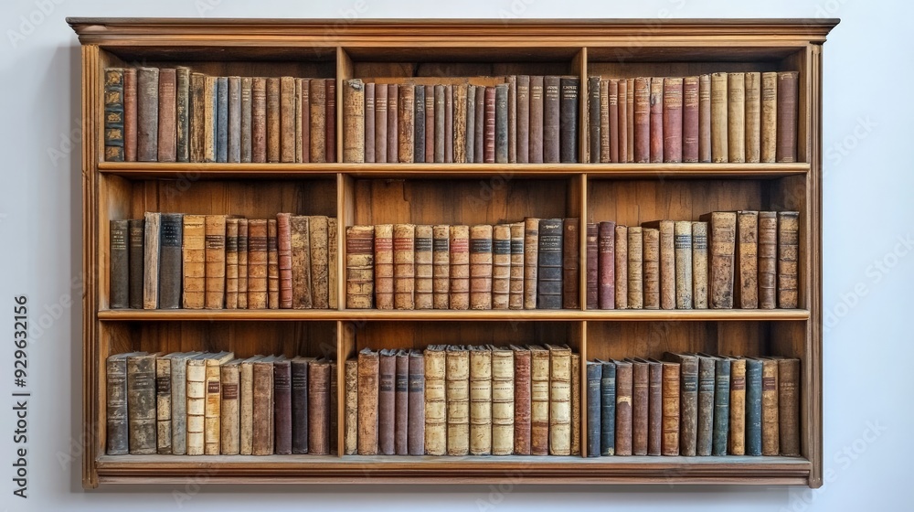 Bookcase, on the white background Bookcase, on the white background