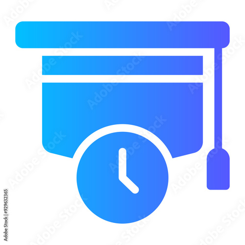 mortarboard gradient icon