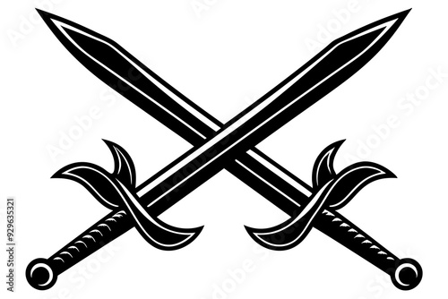 Crossing swords and battle axe collection, Sword and axe icon
