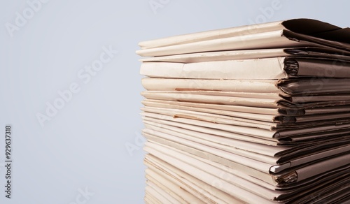 Set of offise documents Folders on background photo