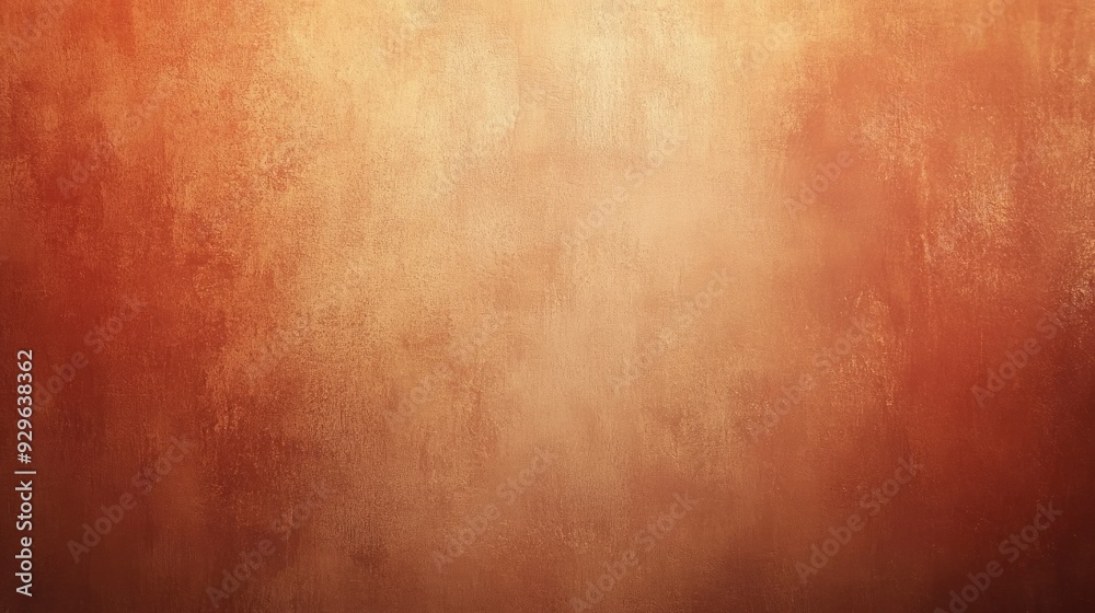 Fototapeta premium Warm and inviting terracotta gradient background with subtle texture, perfect for a rustic feel.