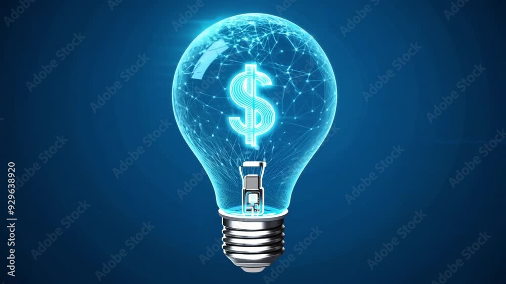 A glowing light bulb with a dollar sign, symbolizing innovative financial ideas. A glowing light bulb with a dollar sign, symbolizing innovative financial ideas.