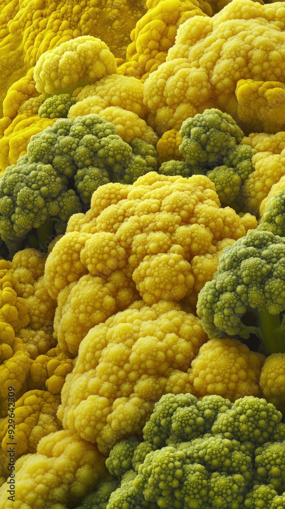 Roasted cauliflower, seasoned with turmeric, on a baking tray, soft ambient lighting Roasted cauliflower, seasoned with turmeric, on a baking tray, soft ambient lighting