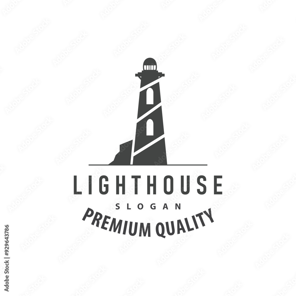 Lighthouse Logo, Sea Tower Vector, Template Design, Illustration Simple Minimalist Lighthouse Logo, Sea Tower Vector, Template Design, Illustration Simple Minimalist