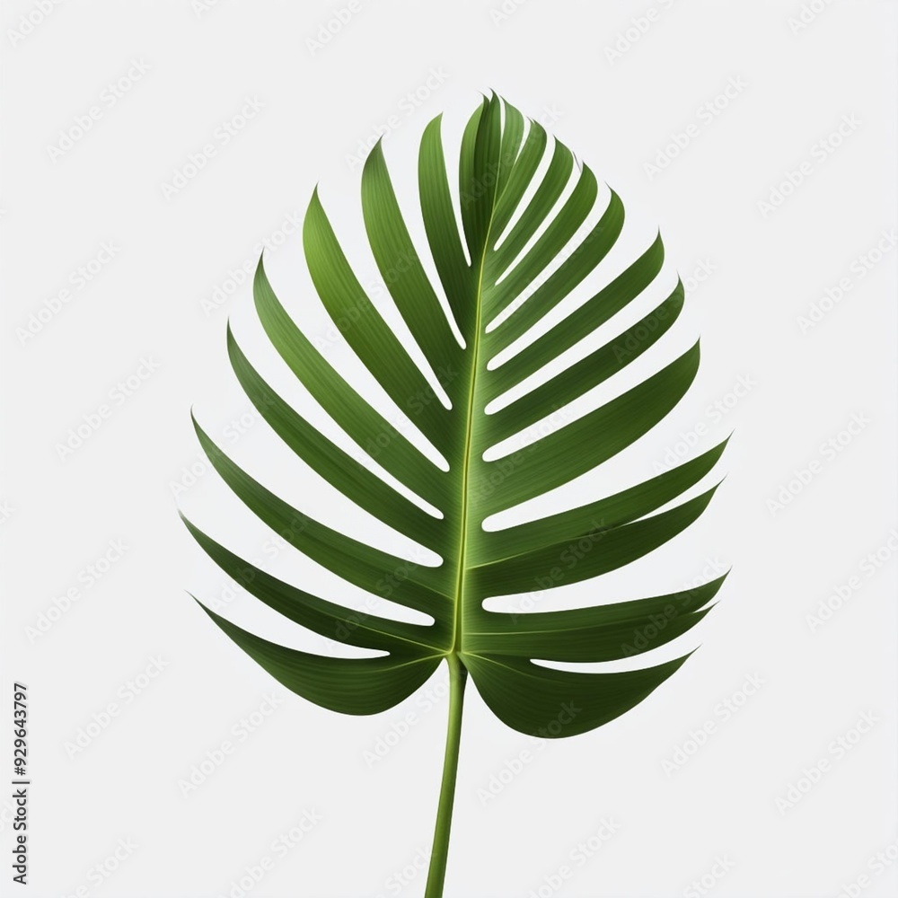 A high-resolution image of a green palm leaf, isolated on a transparent background. A high-resolution image of a green palm leaf, isolated on a transparent background.