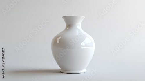 Vase, on the white background