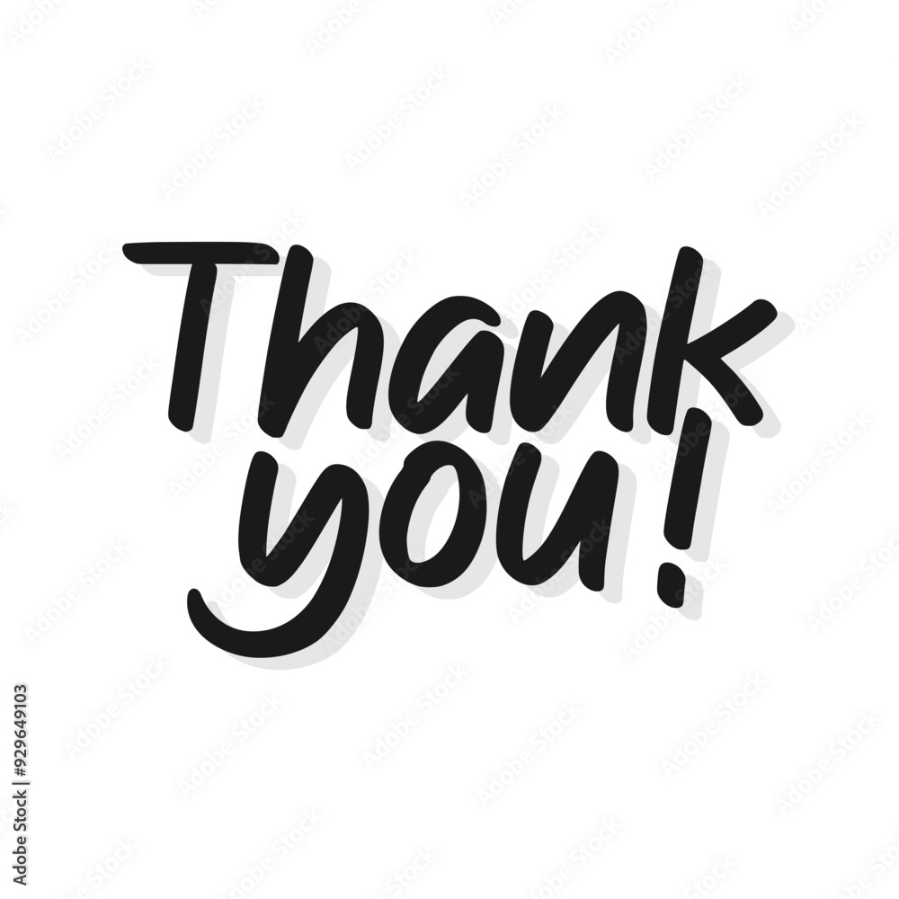 Thank you letteing card Thank you letteing card