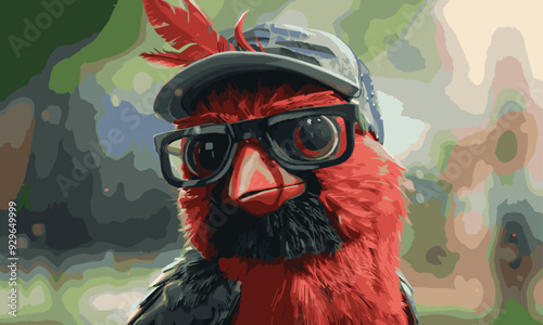 Cute Chicken Kicking a soccer ball Cartoon Vector Icon Illustration