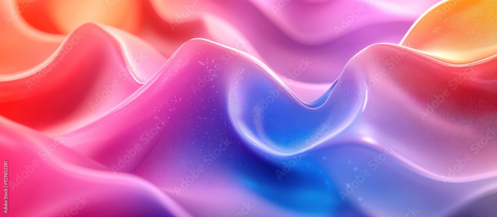 Obraz premium Abstract Gradient Waves