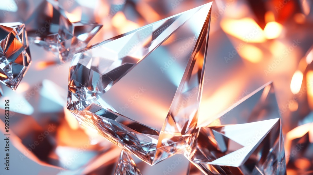 Abstract Crystal Background Abstract Crystal Background