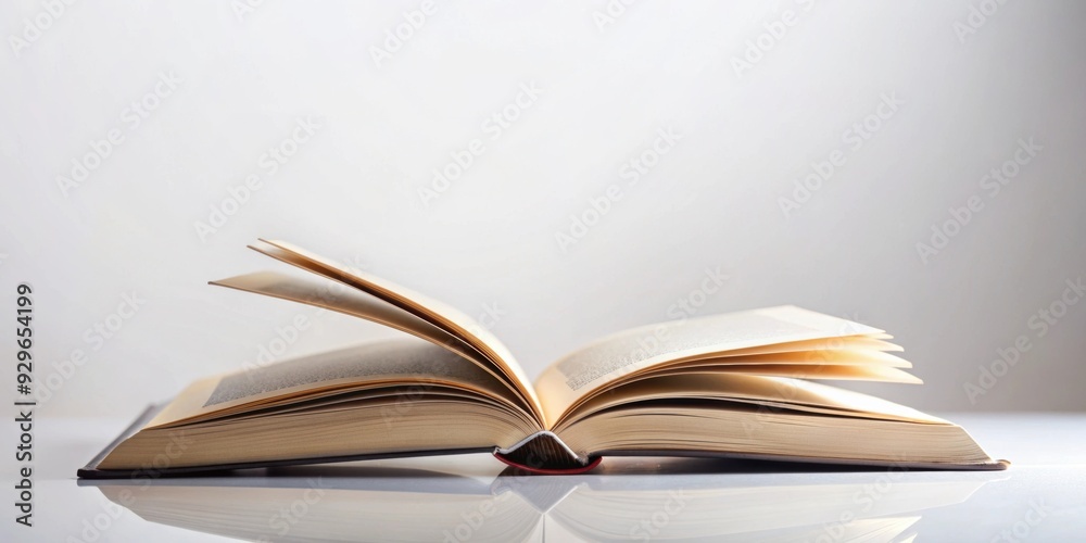 Open book on light background, education, reading, knowledge, learning, library, literature, studying, academic, research Open book on light background, education, reading, knowledge, learning, library, literature, studying, academic, research