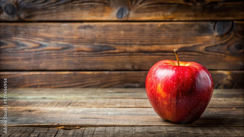Red apple isolated on rustic wooden background, Red, apple, isolated, wooden, background, fruit, healthy, fresh, natural Red apple isolated on rustic wooden background, Red, apple, isolated, wooden, background, fruit, healthy, fresh, natural