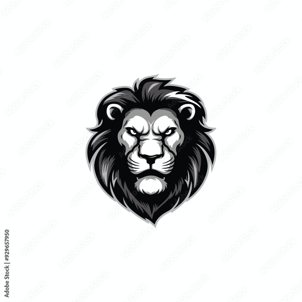 Lion head logo animal vector template illustration Lion head logo animal vector template illustration