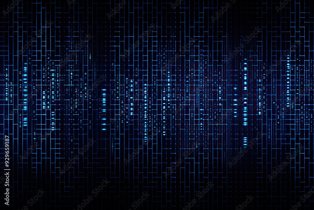 generated illustration of digital binary encrypted code matrix background generated illustration of digital binary encrypted code matrix background