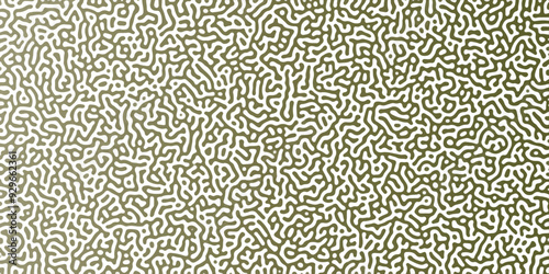Abstract Reaction-diffusion or Turing pattern natural texture in coral green gradient colour scheme. Linear design with biological shapes. Organic lines in memphis. abstract turing organic wallpaper.	