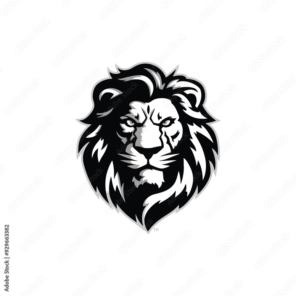 Lion head logo animal vector template illustration Lion head logo animal vector template illustration