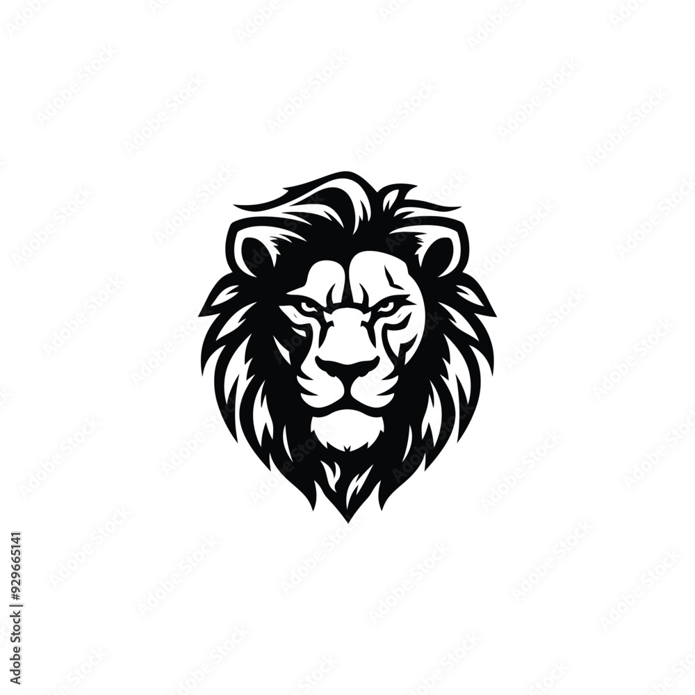Lion head logo animal vector template illustration Lion head logo animal vector template illustration