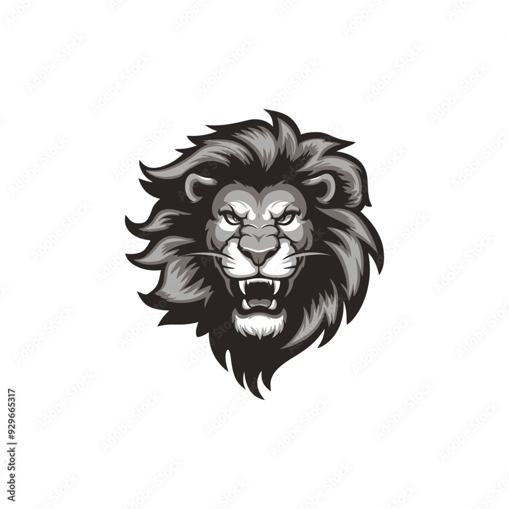 Lion head logo animal vector template illustration Lion head logo animal vector template illustration