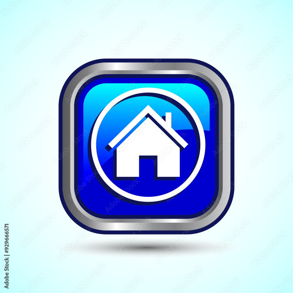 Home Icon Button Design Illustration, Main Page Icon For Mobile and Web Home Icon Button Design Illustration, Main Page Icon For Mobile and Web