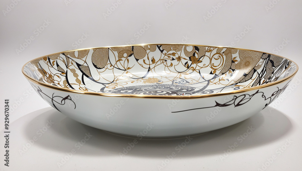 a white oval serving dish with white background a white oval serving dish with white background