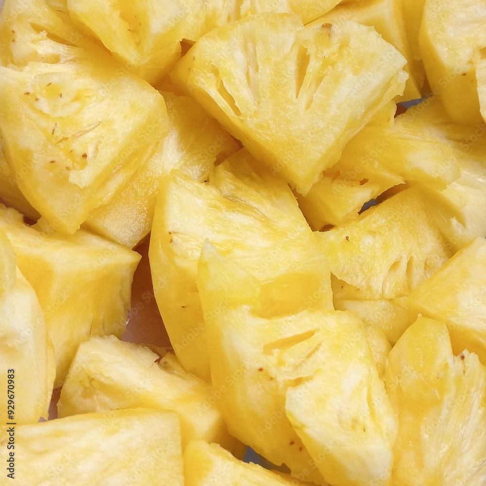 Pineapple slices ready to eat fresh yellow fruits | Natural Photos Of Tropical Fruits Pineapple slices ready to eat fresh yellow fruits | Natural Photos Of Tropical Fruits