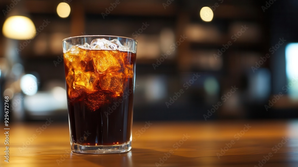 A refreshing glass of iced coffee sits on a wooden table in a cozy, dimly lit cafe, capturing the essence of relaxation and refreshment. A refreshing glass of iced coffee sits on a wooden table in a cozy, dimly lit cafe, capturing the essence of relaxation and refreshment.