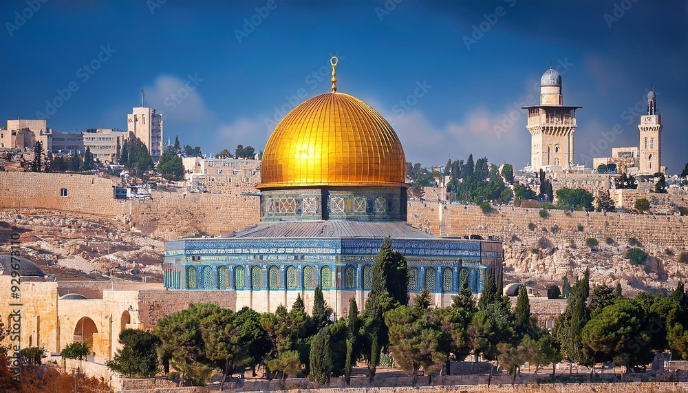 Obraz premium Al-Aqsa Mosque: An Icon of Devotion