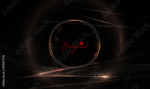 A magnificent composition with an isolated round frame, with a small textured pattern.