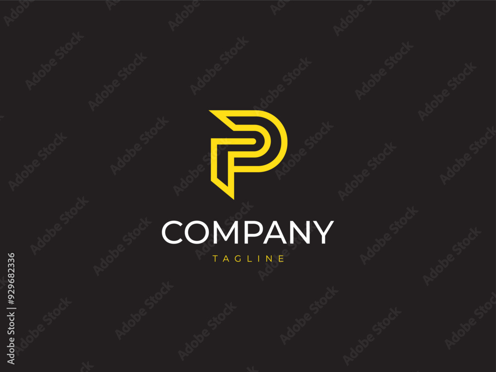 Letter P logo design vector template, logo design template, icon template Letter P logo design vector template, logo design template, icon template