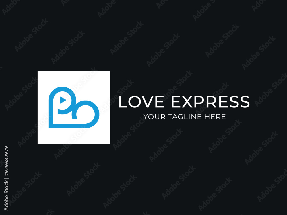 Fototapeta premium Business modern letter logo design 