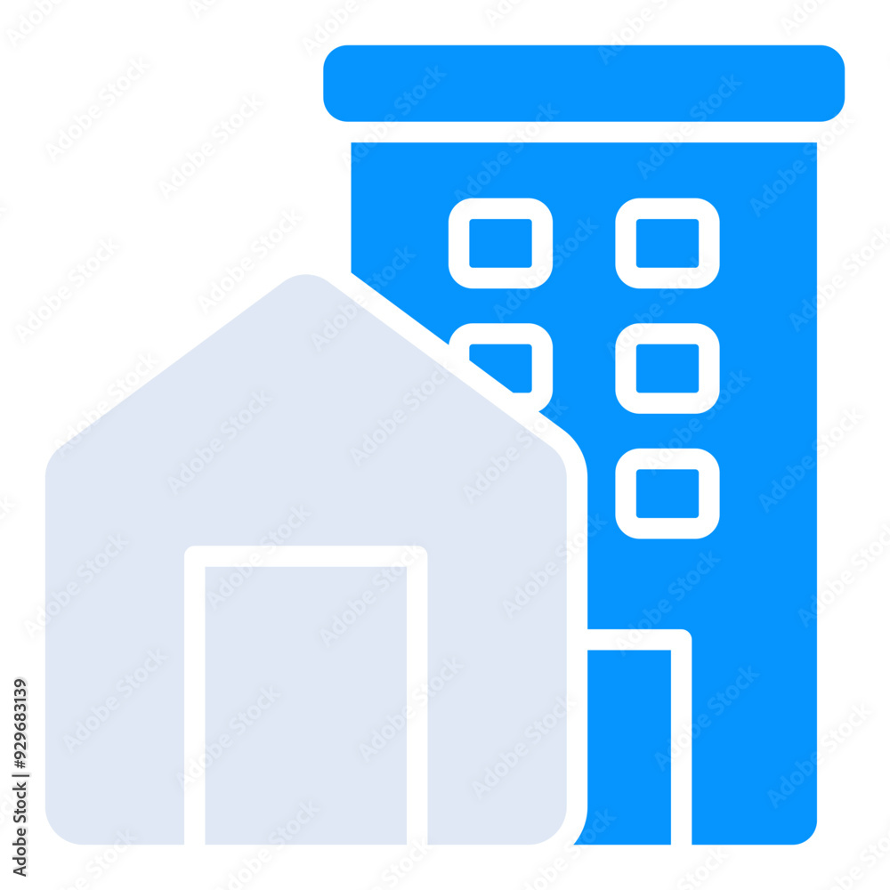 Property solid duo tone icon Property solid duo tone icon