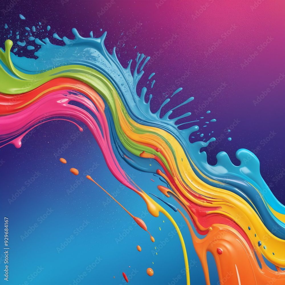 Bright Abstract Background With Splashes Bright Abstract Background With Splashes